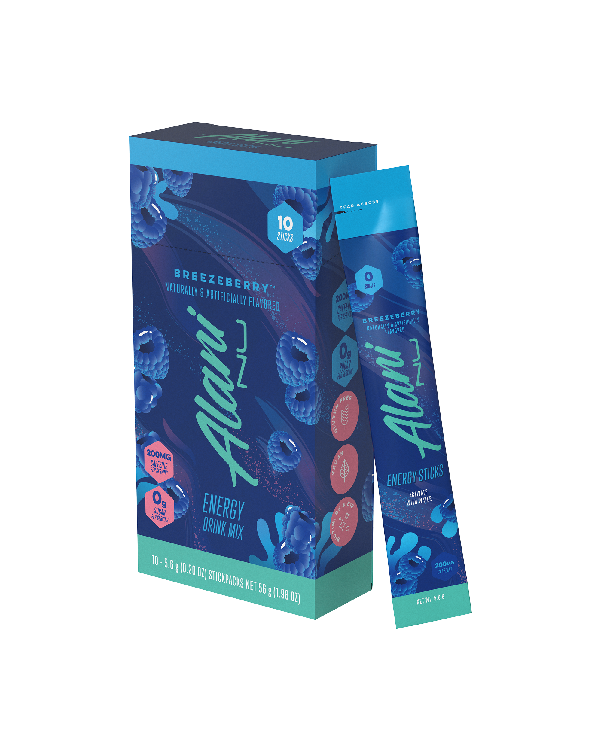 A 10pk Energy Sticks in Breezeberry flavor.